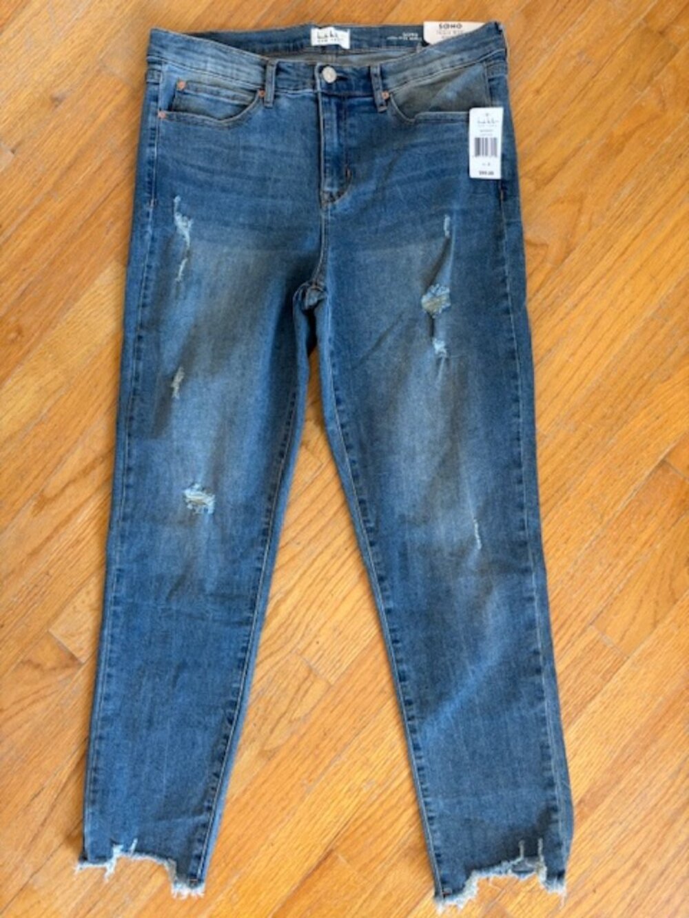 NWT Nicole Miller New York Soho High Rise Ankle Slim Jeans Women's Size 8